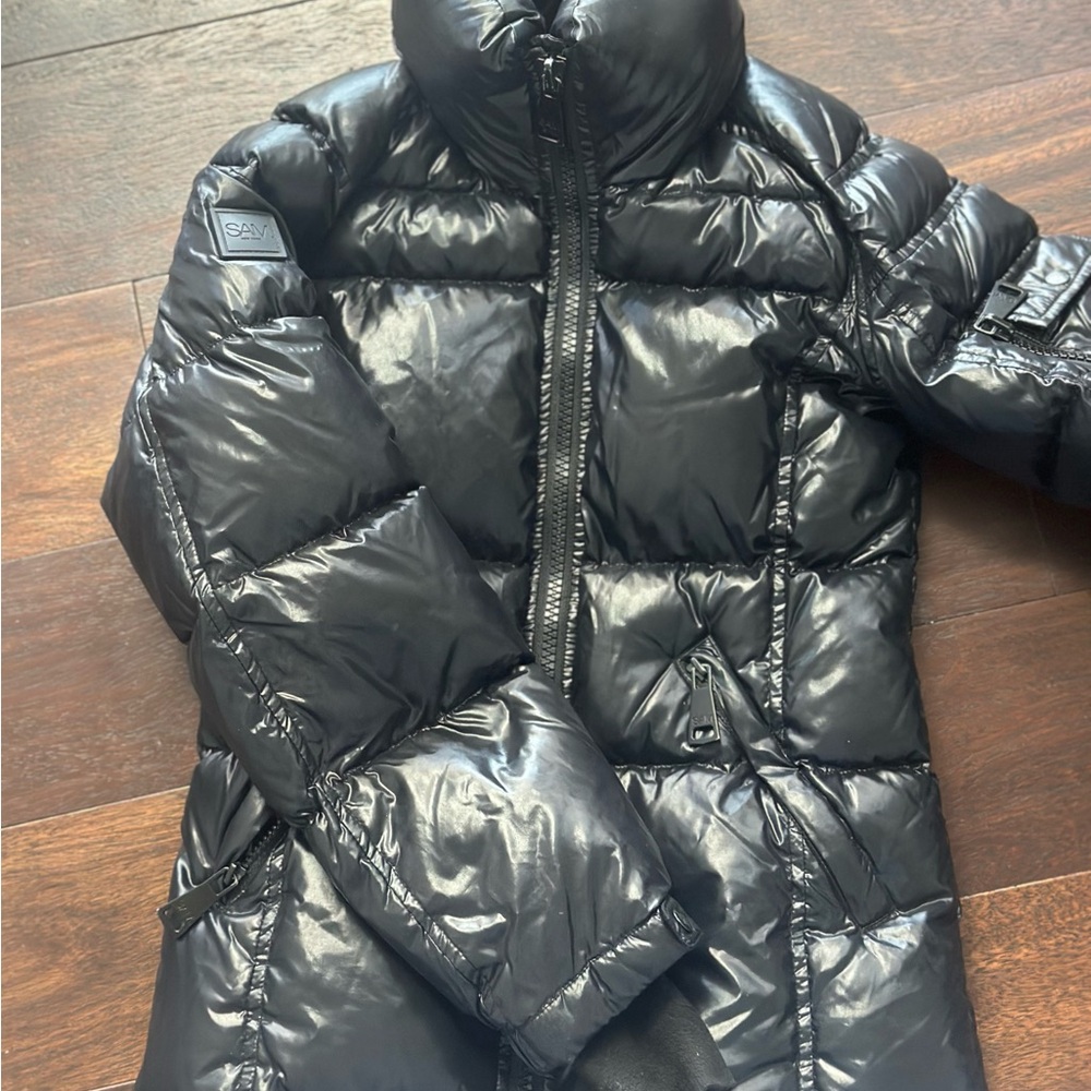 SAM Shiny Black Puffer Jacket